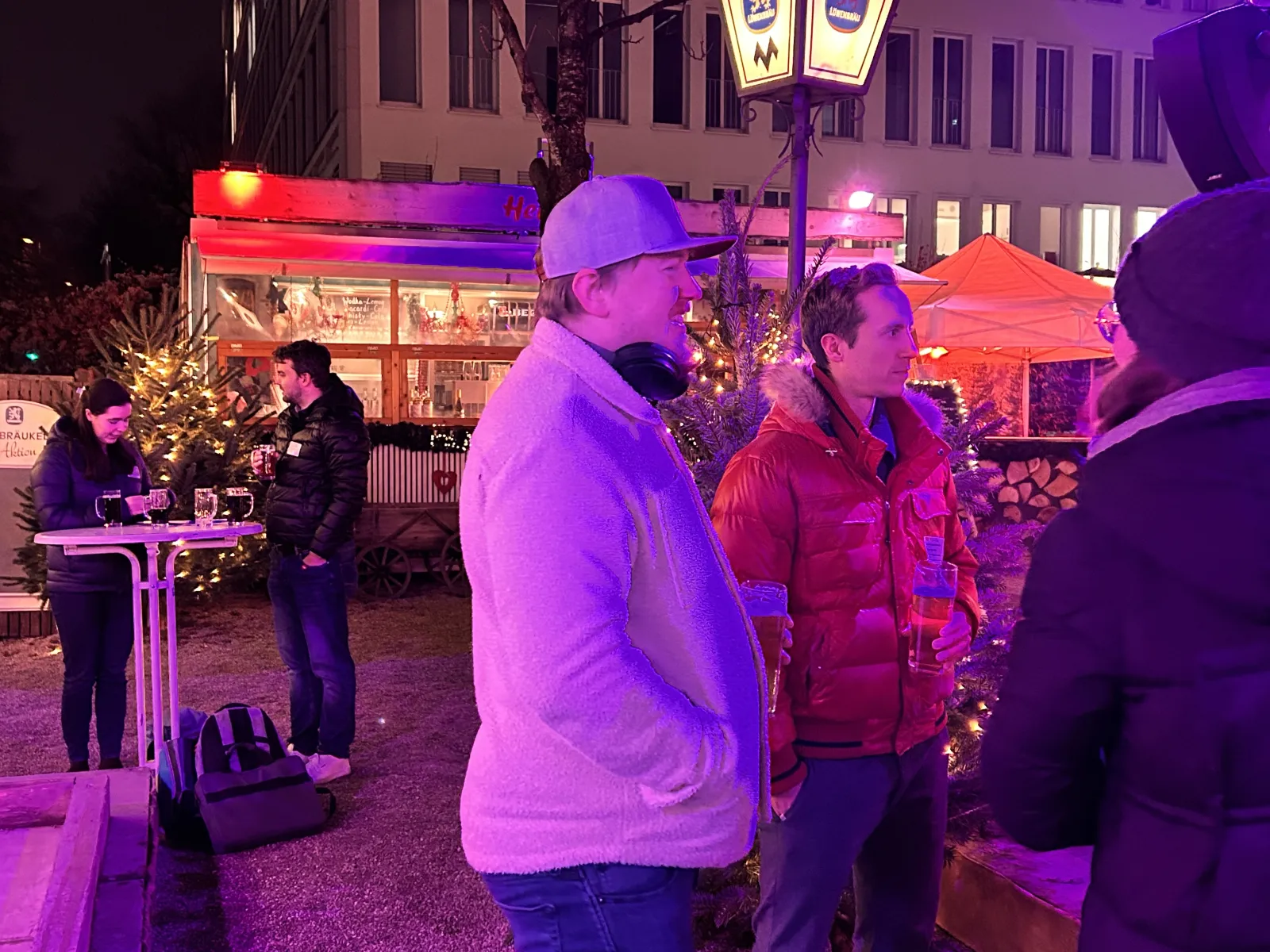 Eisstockschiessen im Biergarten
