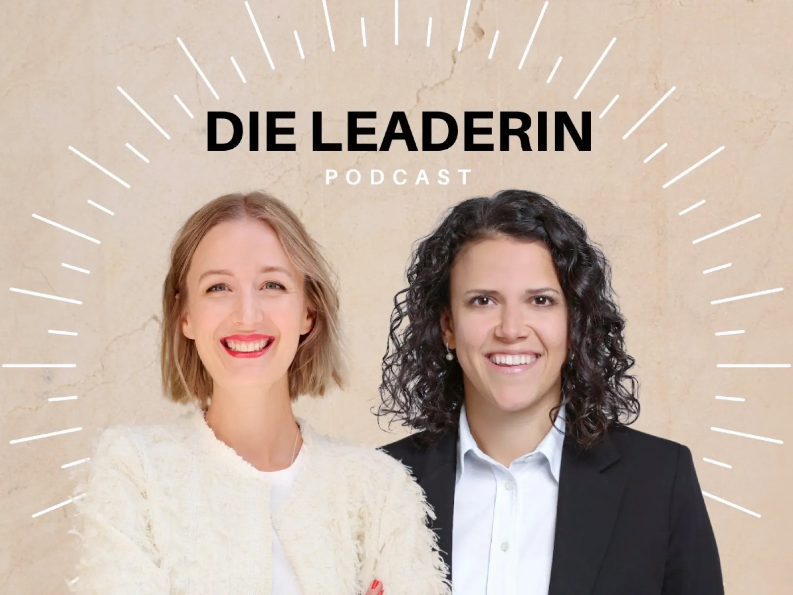 Podcast Cover zu Leadership und Finanzen mit zwei Referentinnen und Titelgrafik