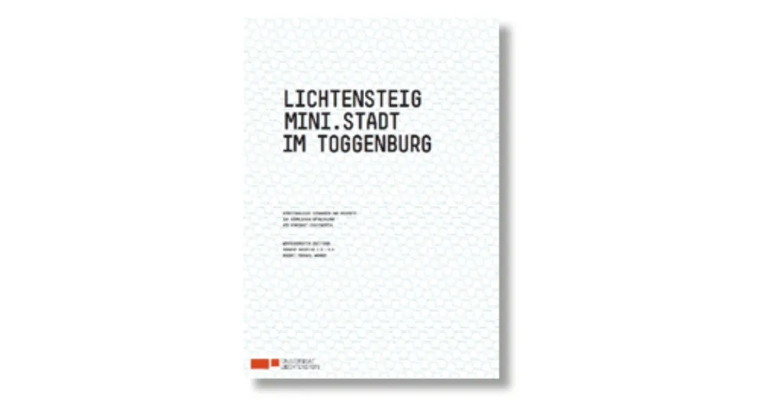 Cover in blau/weiss mit dem Titel "Lichtensteig. Mini Stadt im Toggenburg"