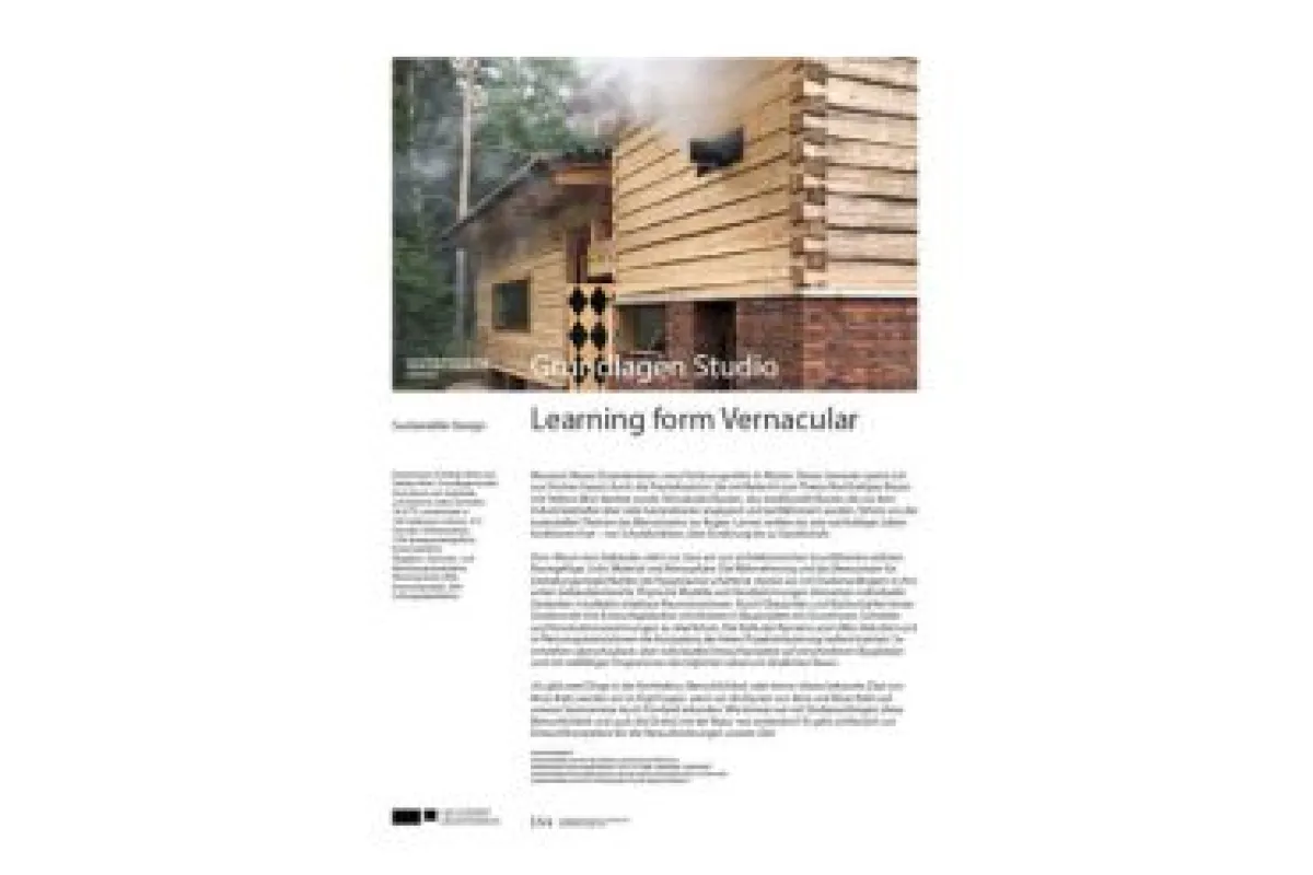 Modulbeschreibung zur Grundlagenstudio Vernacular Architecture im SS25