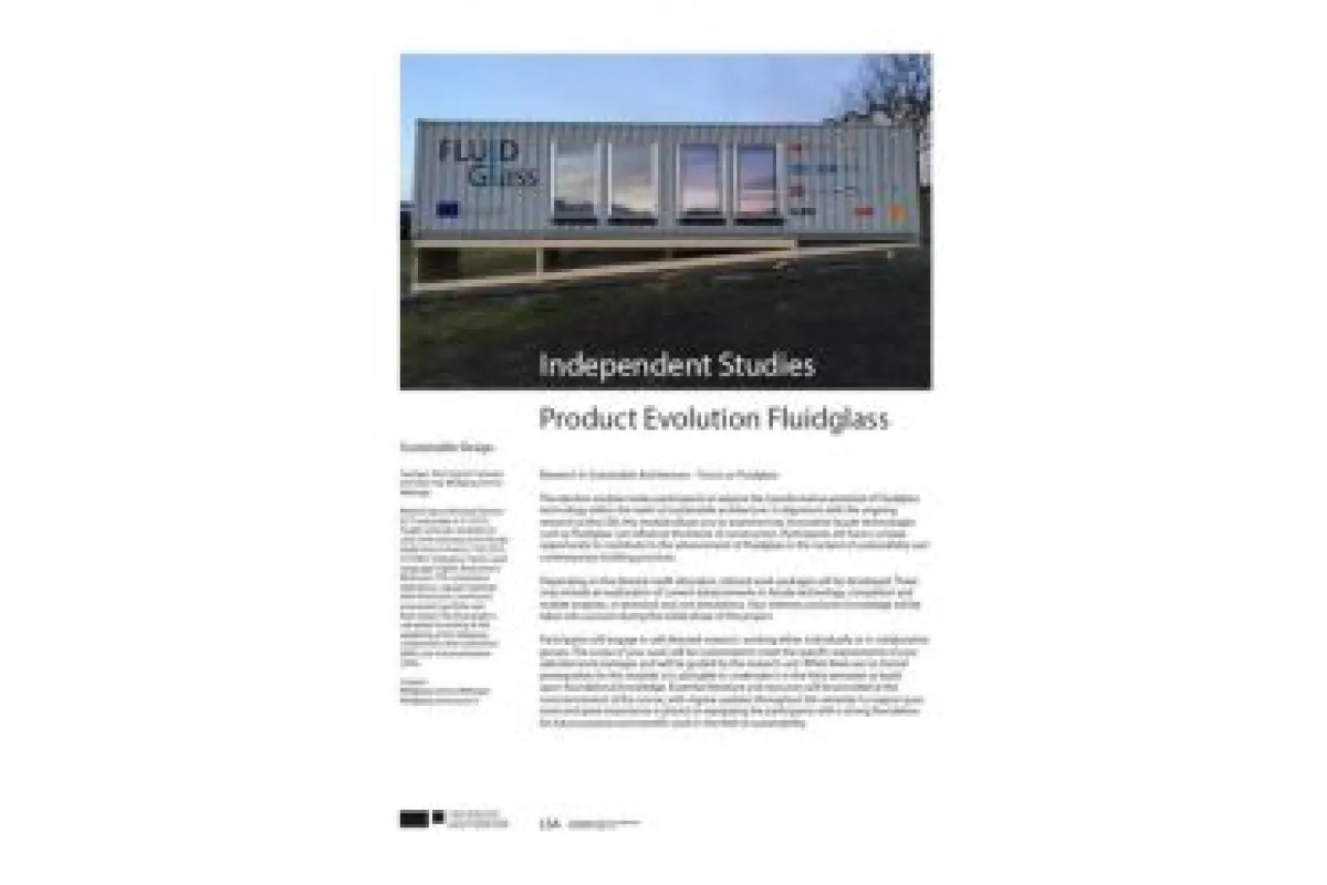 Modulbeschreibung zur Independent Study mit dem Titel "Fluidglass" im SS25