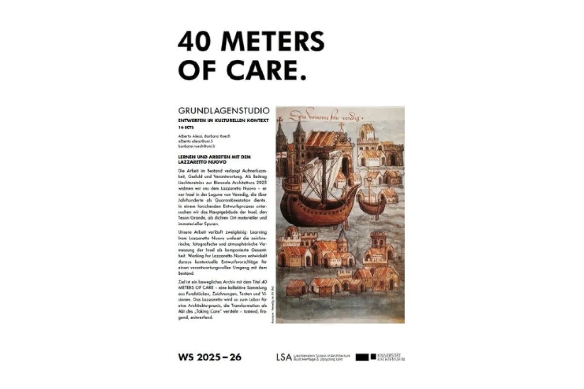 Cover des Grundlagenstudios mit dem Titel "40 Meters of Care"