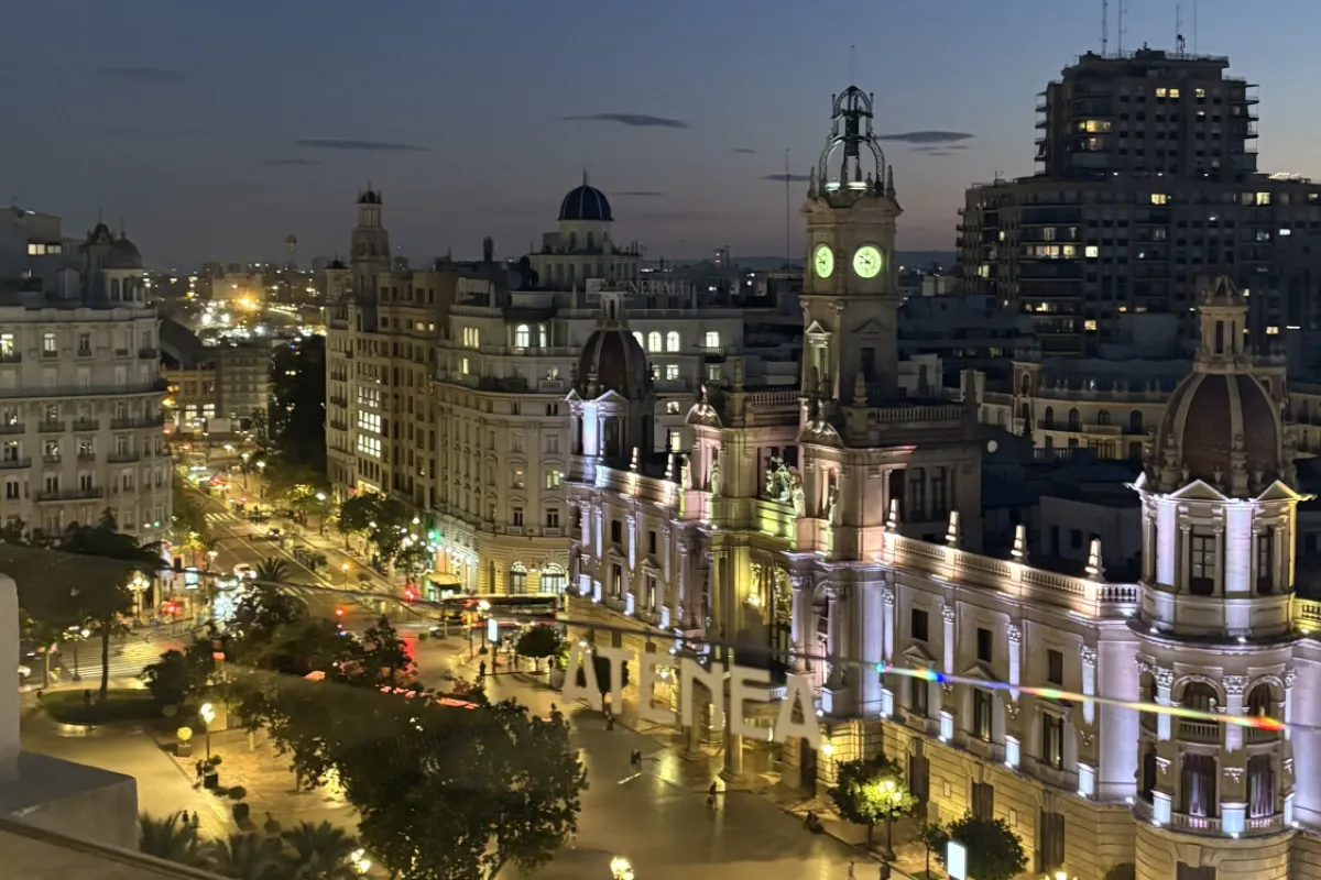 Hier sieht man die Innenstadt von Valencia.