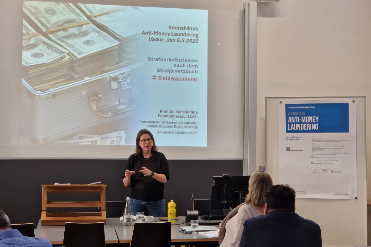 News_Intensivkurs_Anti-Money-Laundering_Geldwaescherei_Universitaet-Liechtenstein
