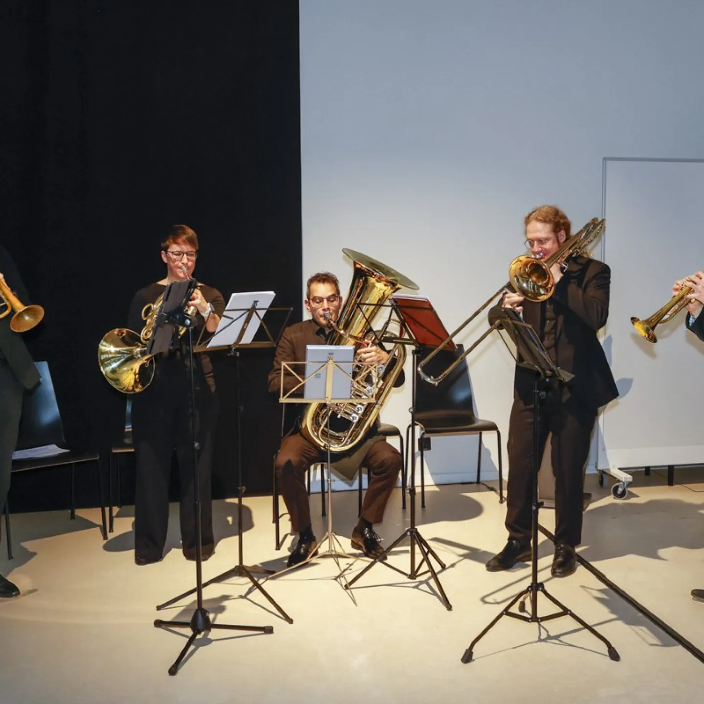 Infinitus Brass beim musizieren.