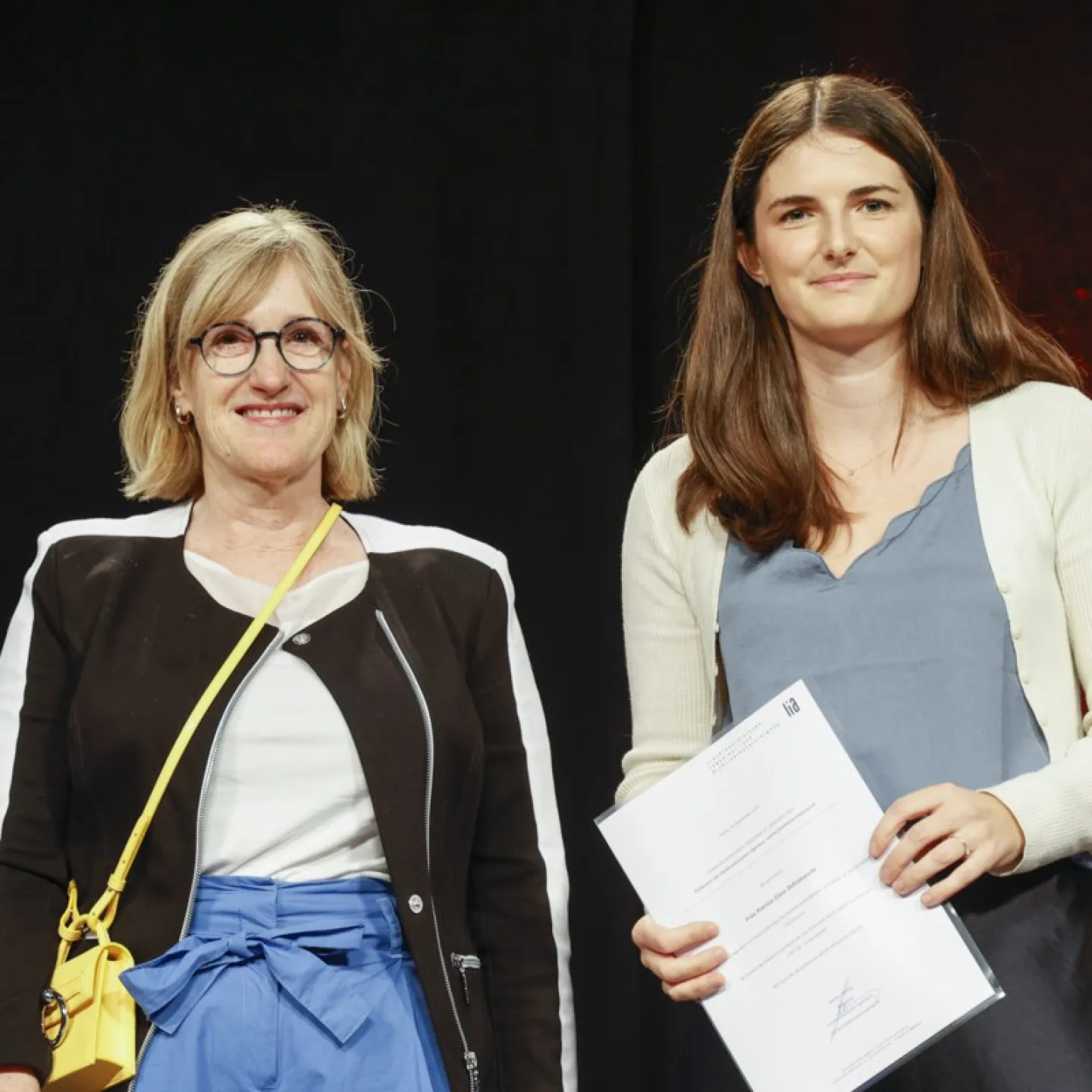 Auf dem Bild sind Barbara Dillenkofer-Keppler und Clara Defranceschi.