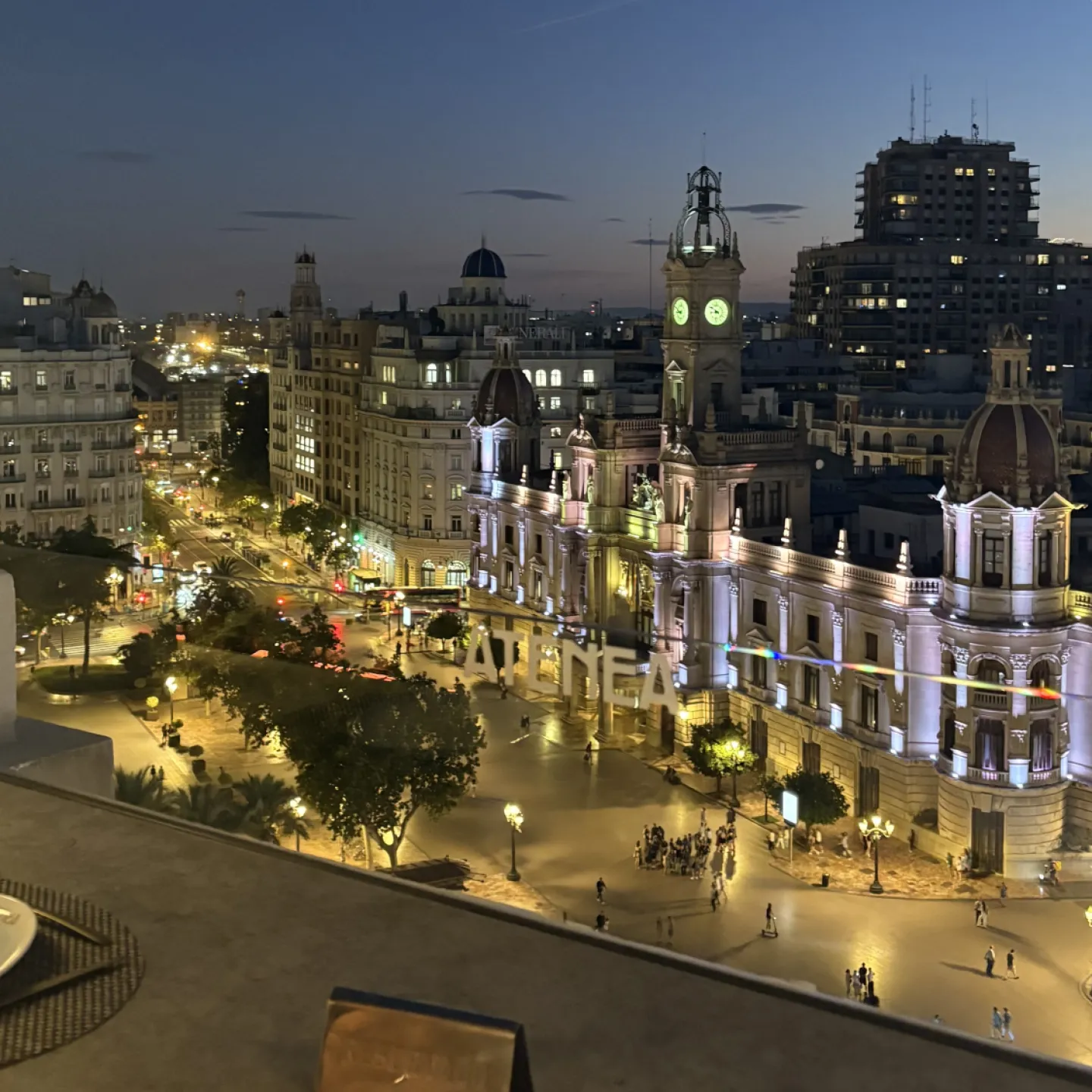 Hier sieht man die Innenstadt von Valencia.