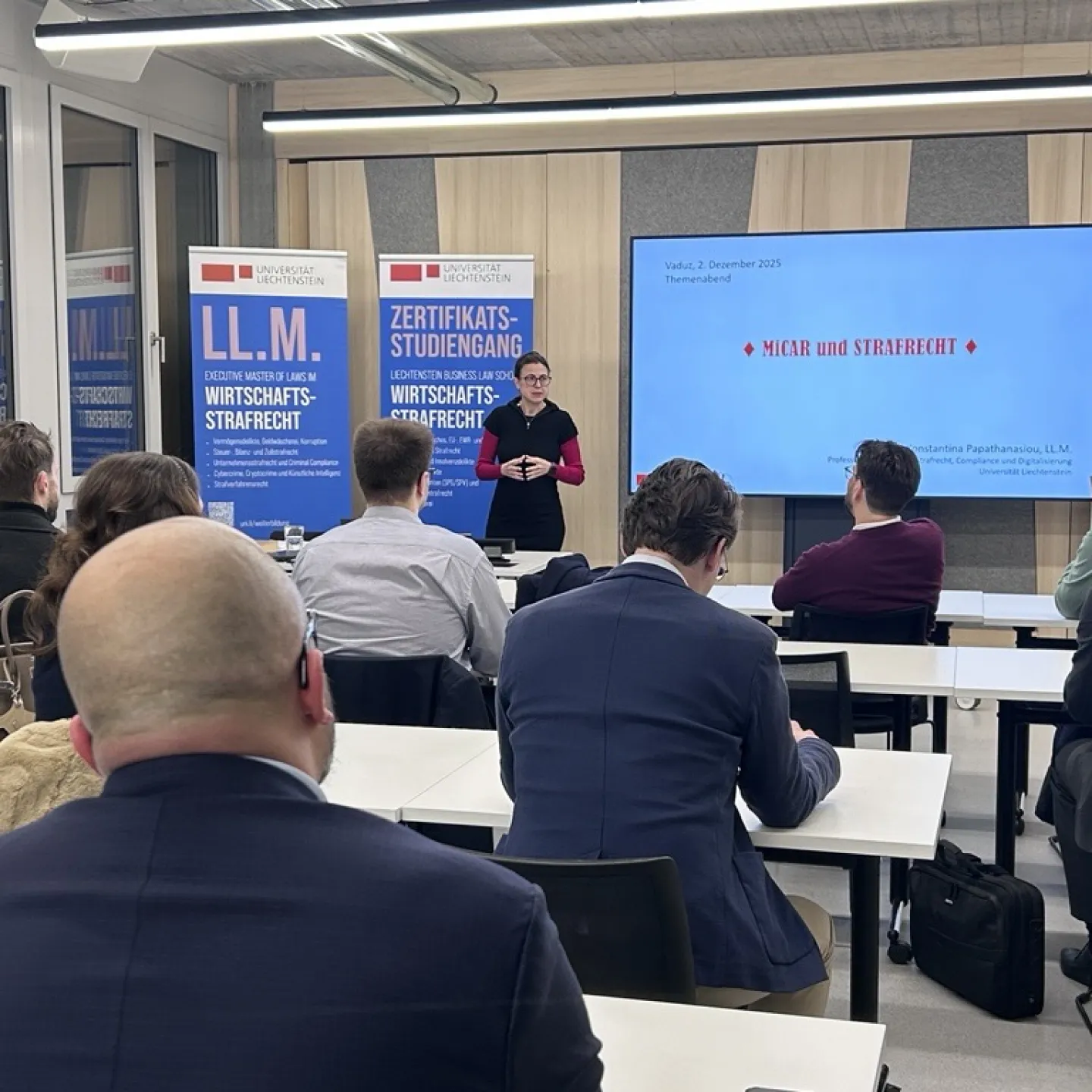 Blick in den Hörsaal während des Themenabends