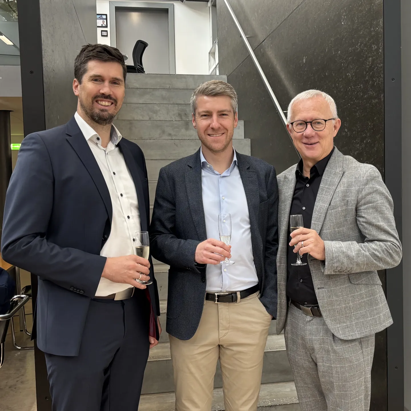 Martin Angerer, Adrian Klammer und Leo Brecht