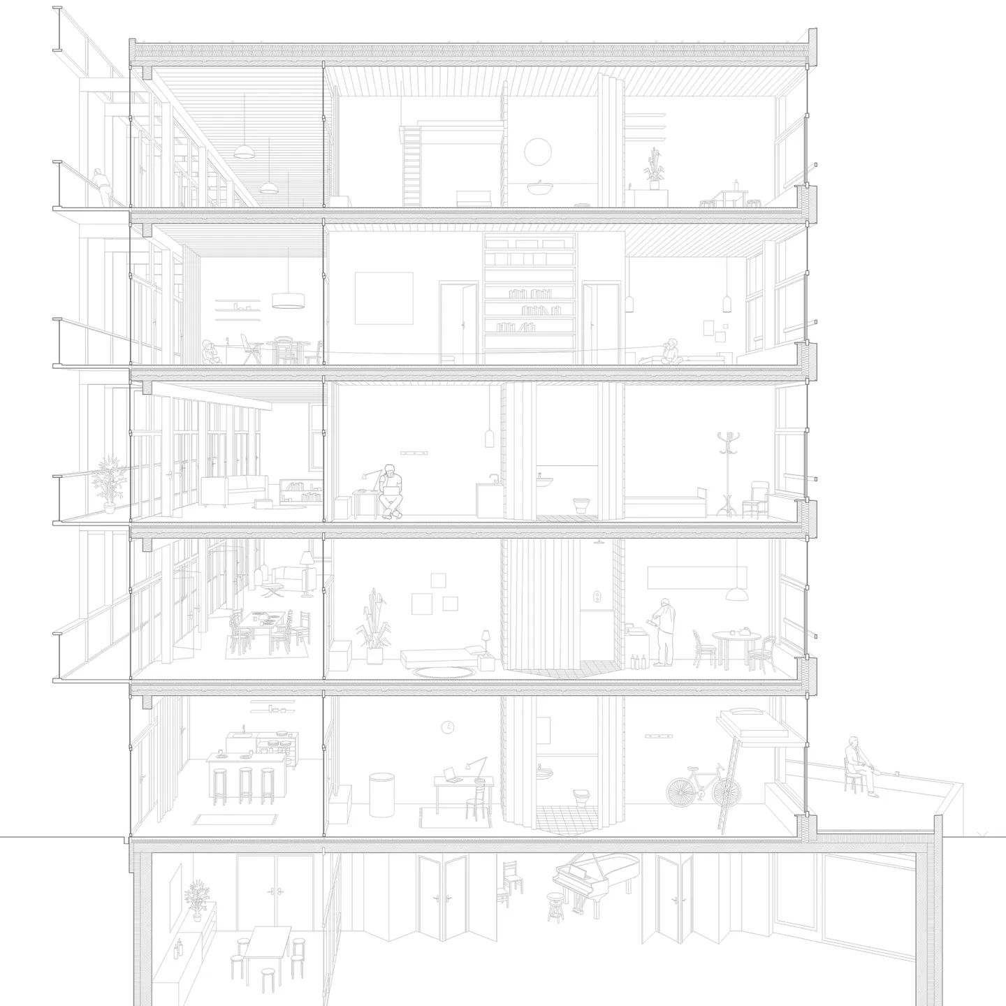 Gebäudeplan/Schnitt