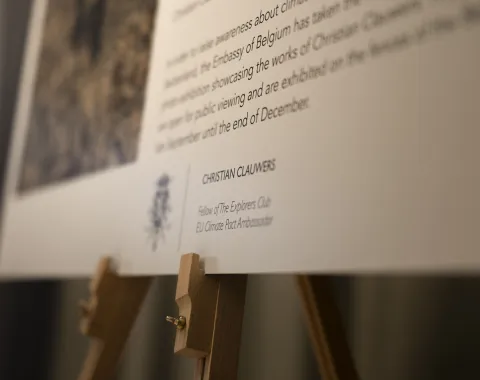 Vernissage Fotoausstellung Christian Clauwers am 7. Oktober 2025 an der Universität Liechtenstein.