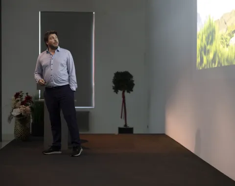 Vernissage Fotoausstellung Christian Clauwers am 7. Oktober 2025 an der Universität Liechtenstein.