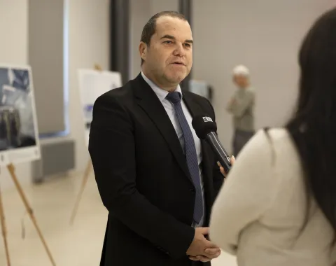 Vernissage Fotoausstellung Christian Clauwers am 7. Oktober 2025 an der Universität Liechtenstein.