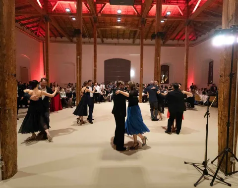 Paare-Standardtanz-Festsaal-Uniball-Liechtenstein