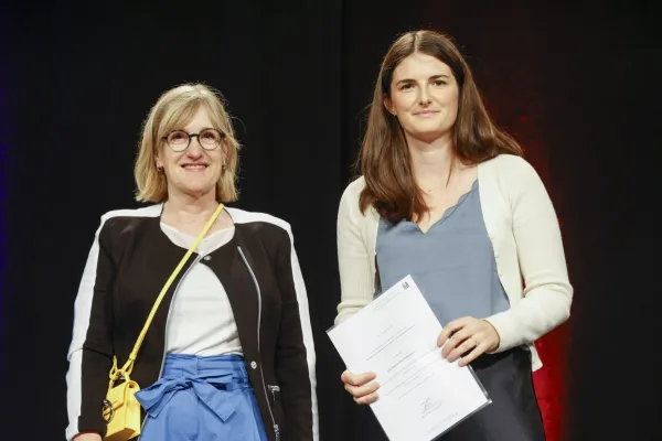 Auf dem Bild sind Barbara Dillenkofer-Keppler und Clara Defranceschi.